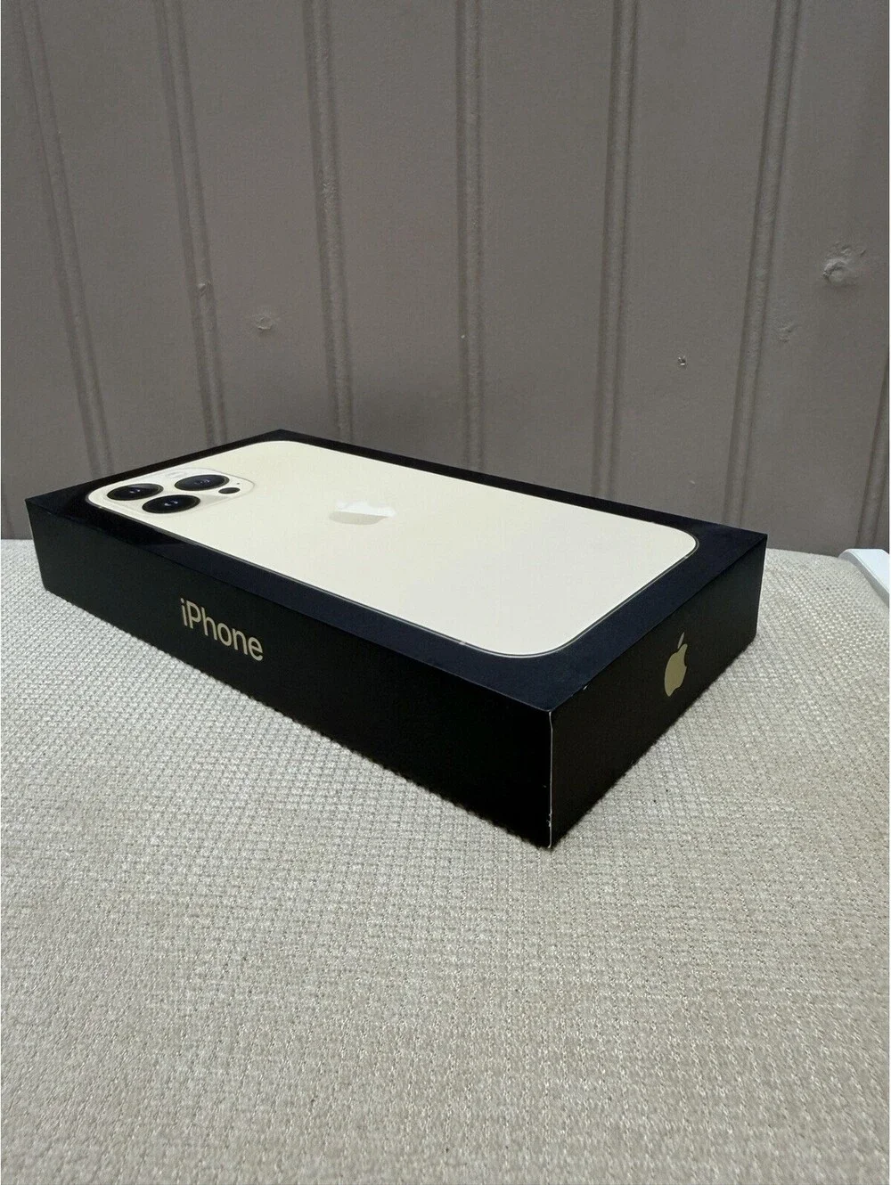 iPhone 13 Pro Max Empty Box Only Original Gold 256GB cellphone Box